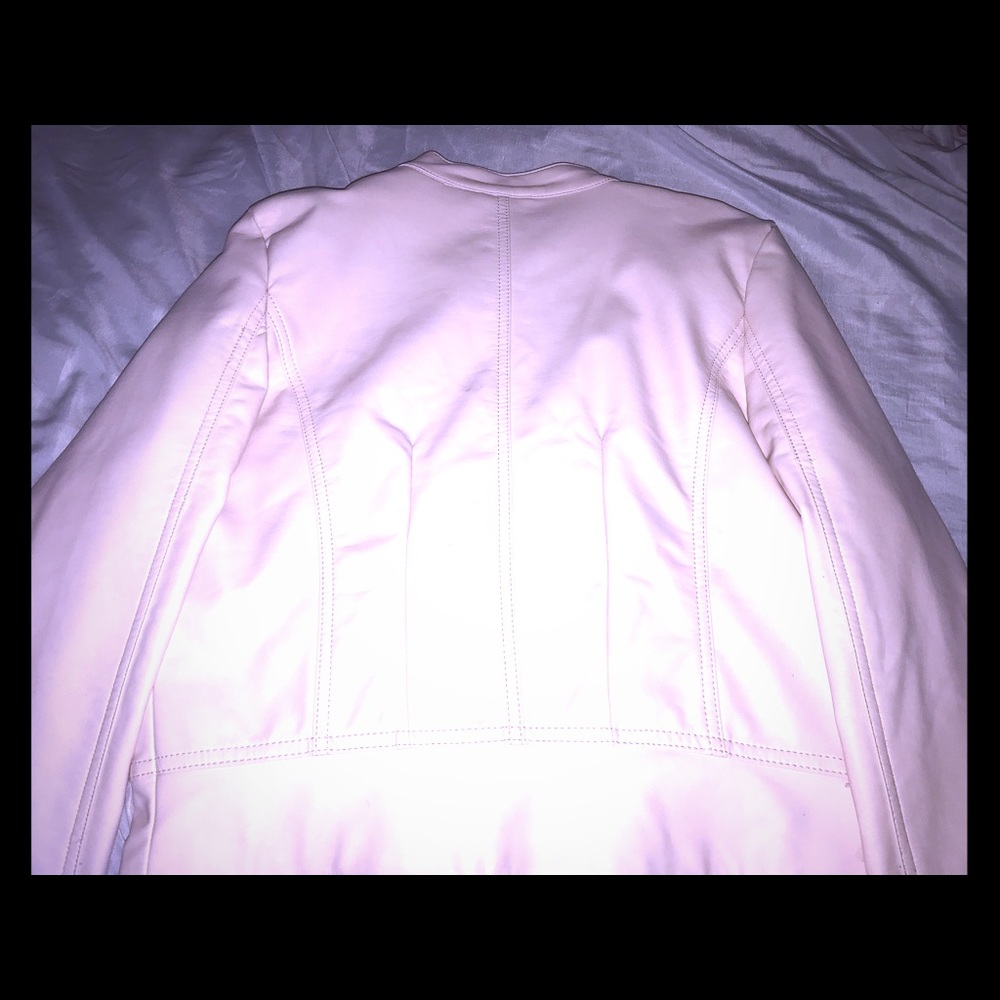 Pink leather jacket💖